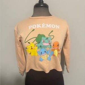 Pokémon Cropped Graphic Sweatshirt